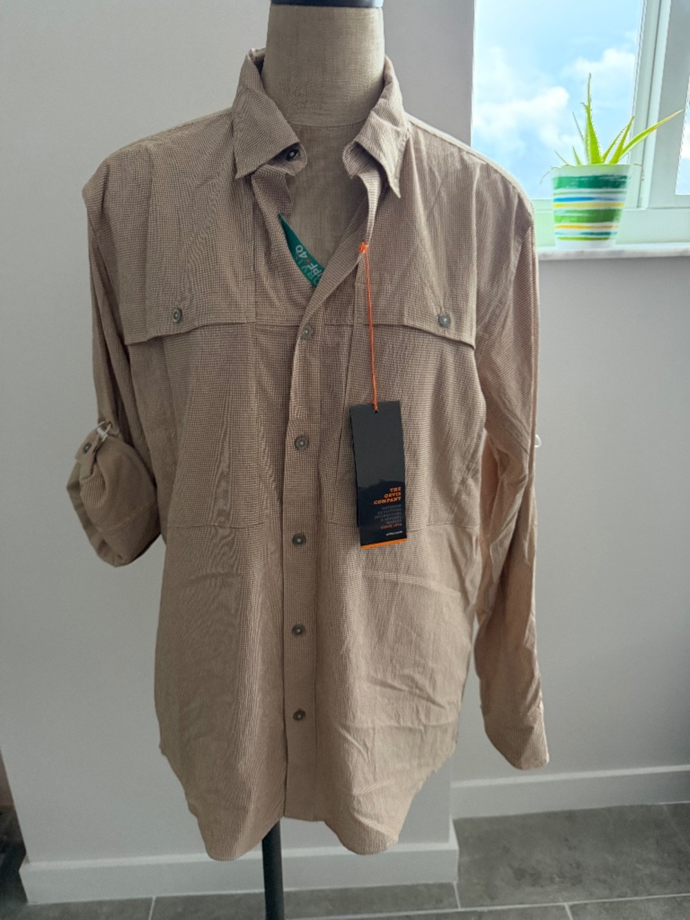 Orvis Button Down UPF 40 Shirt Size M